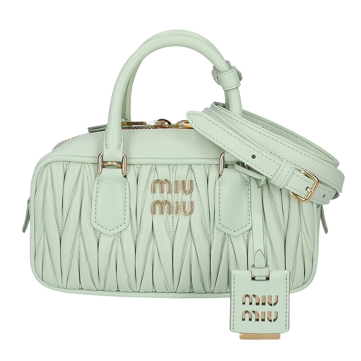 MIUMIU ミュウミュウ 美品 5BB142 アルカディ マテラッセ 2WAYショルダーバッグ ハンドバッグ