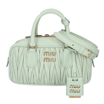MIUMIU ミュウミュウ 美品 5BB142 アルカディ マテラッセ 2WAYショルダーバッグ ハンドバッグ