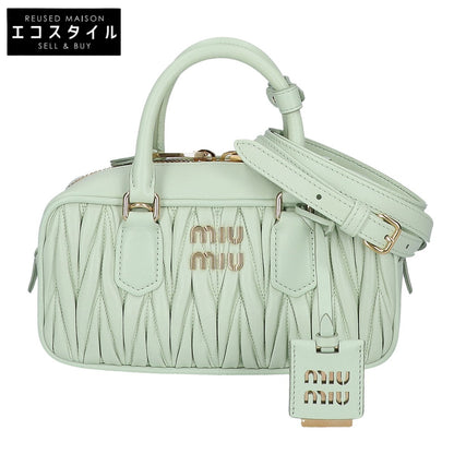 MIUMIU ミュウミュウ 美品 5BB142 アルカディ マテラッセ 2WAYショルダーバッグ ハンドバッグ
