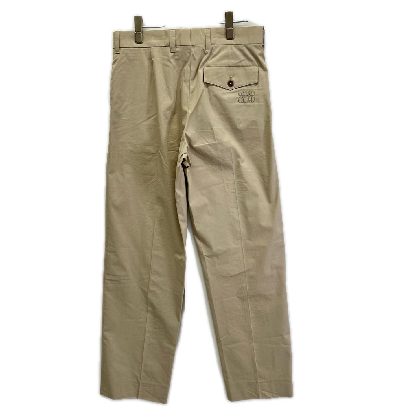 MIUMIU ミュウミュウ 25年製 MP1895 Sand Panama Pant ボトムス