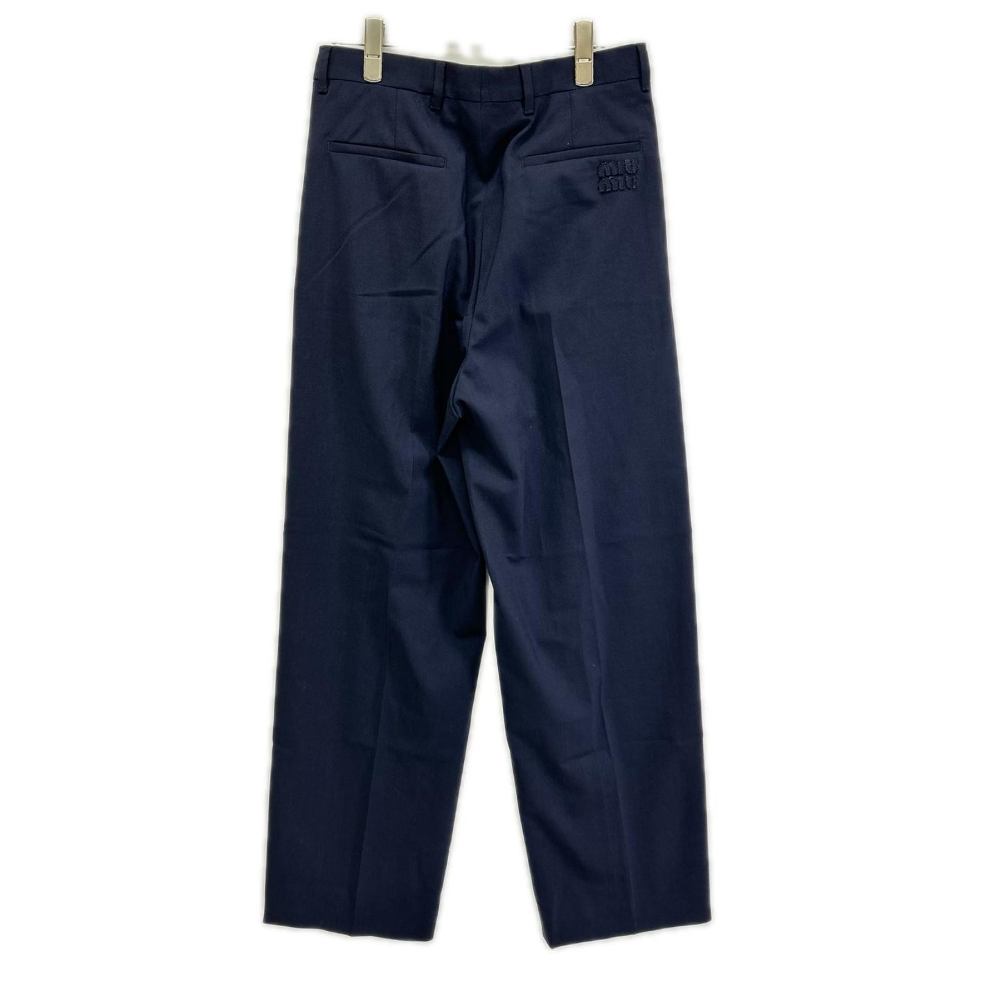 MIUMIU ミュウミュウ 25年製 MP1914 Stretch Wool Wide-Leg Pant ボトムス