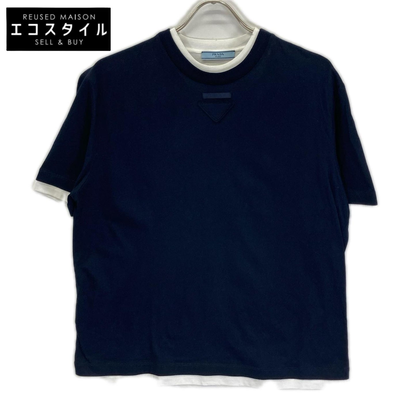 PRADA プラダ 25年製 3547B 三角ロゴ ジャージー Tシャツ トップス