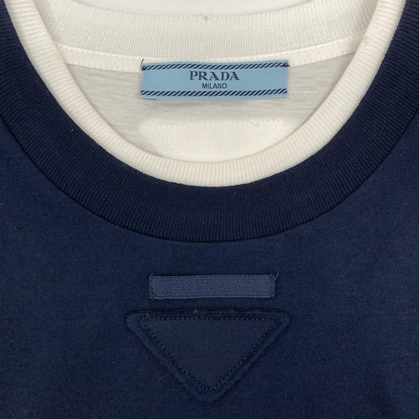 PRADA プラダ 25年製 3547B 三角ロゴ ジャージー Tシャツ トップス