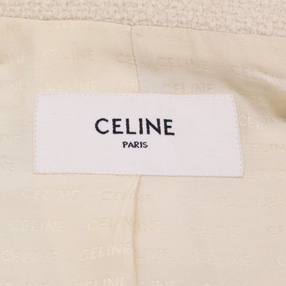 CELINE セリーヌ 【美品/国内正規】2V87V280Z トリオンフボタン カシミヤ混 ツイードジャケット ジャケット