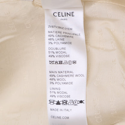 CELINE セリーヌ 【美品/国内正規】2V87V280Z トリオンフボタン カシミヤ混 ツイードジャケット ジャケット