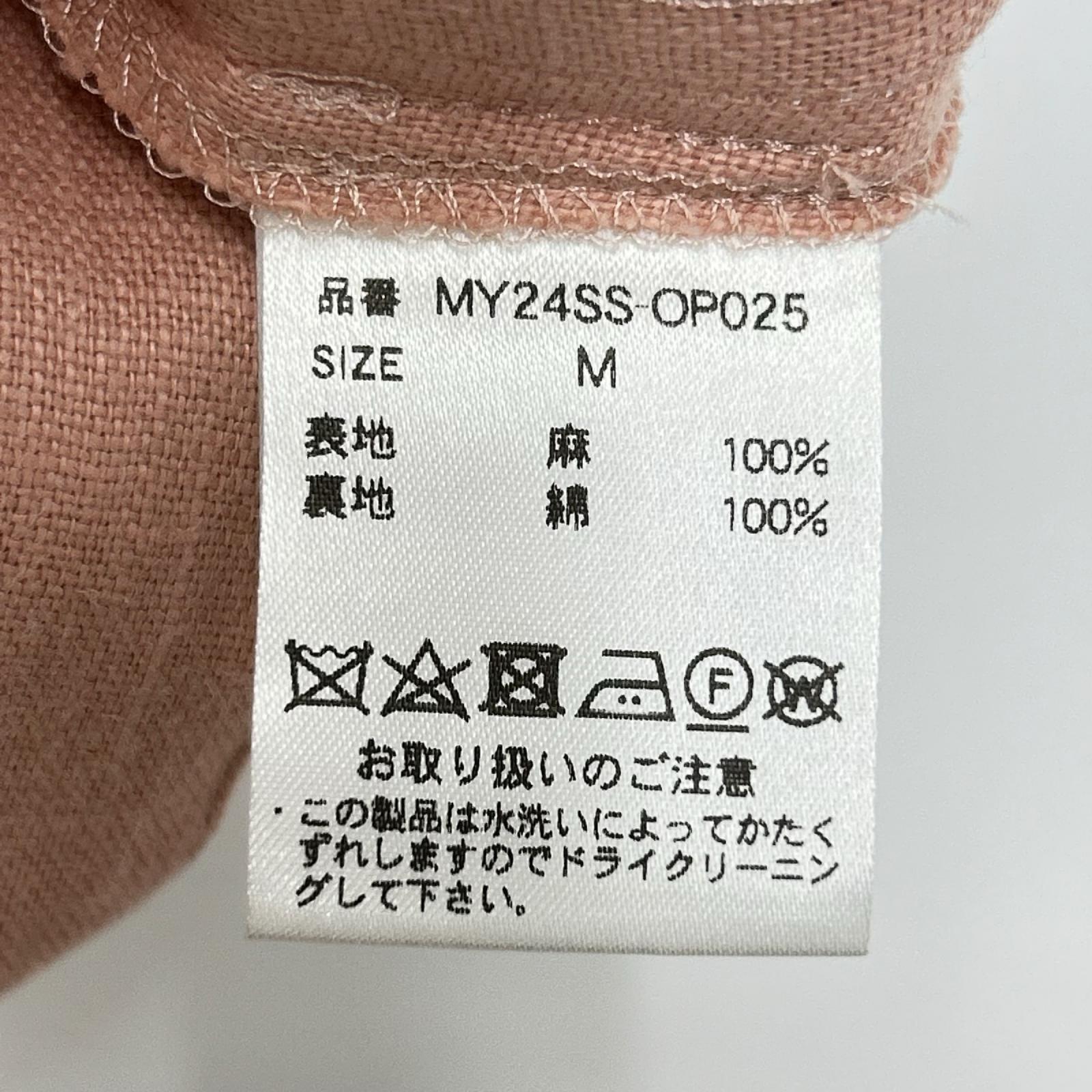 MYLAN マイラン MY24SS-OP025 ピンク リネン オールインワン オーバーオール オールインワン
