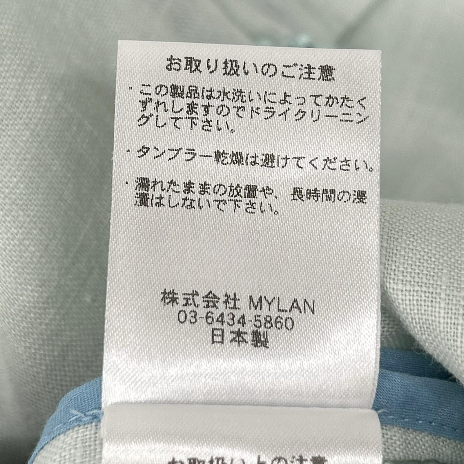 MYLAN マイラン MY25SS-OP026 ミント リネン Vネック ジャンプスーツ オーバーオール オールインワン