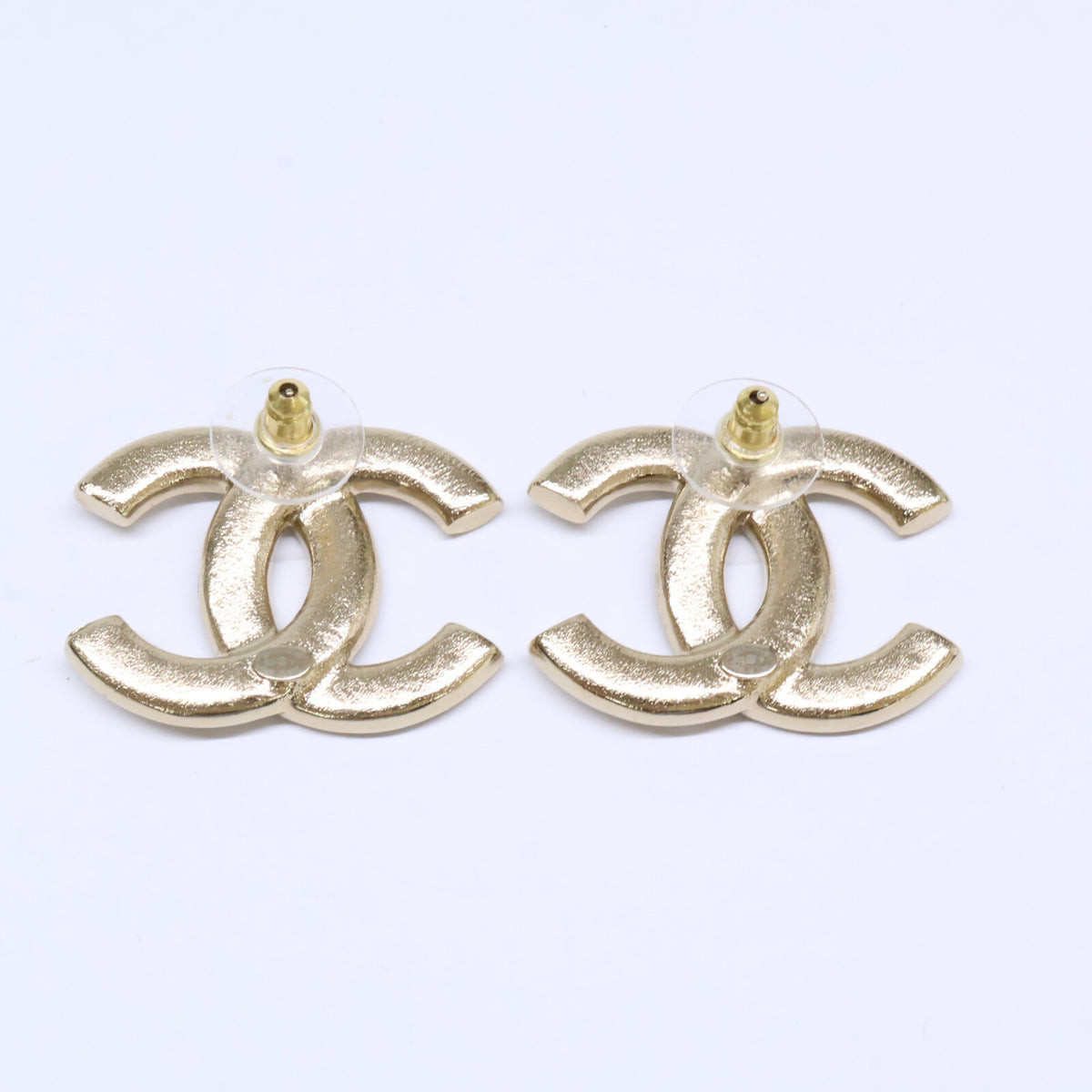 CHANEL シャネル 【美品】B25P ラインストーン ココマーク ピアス