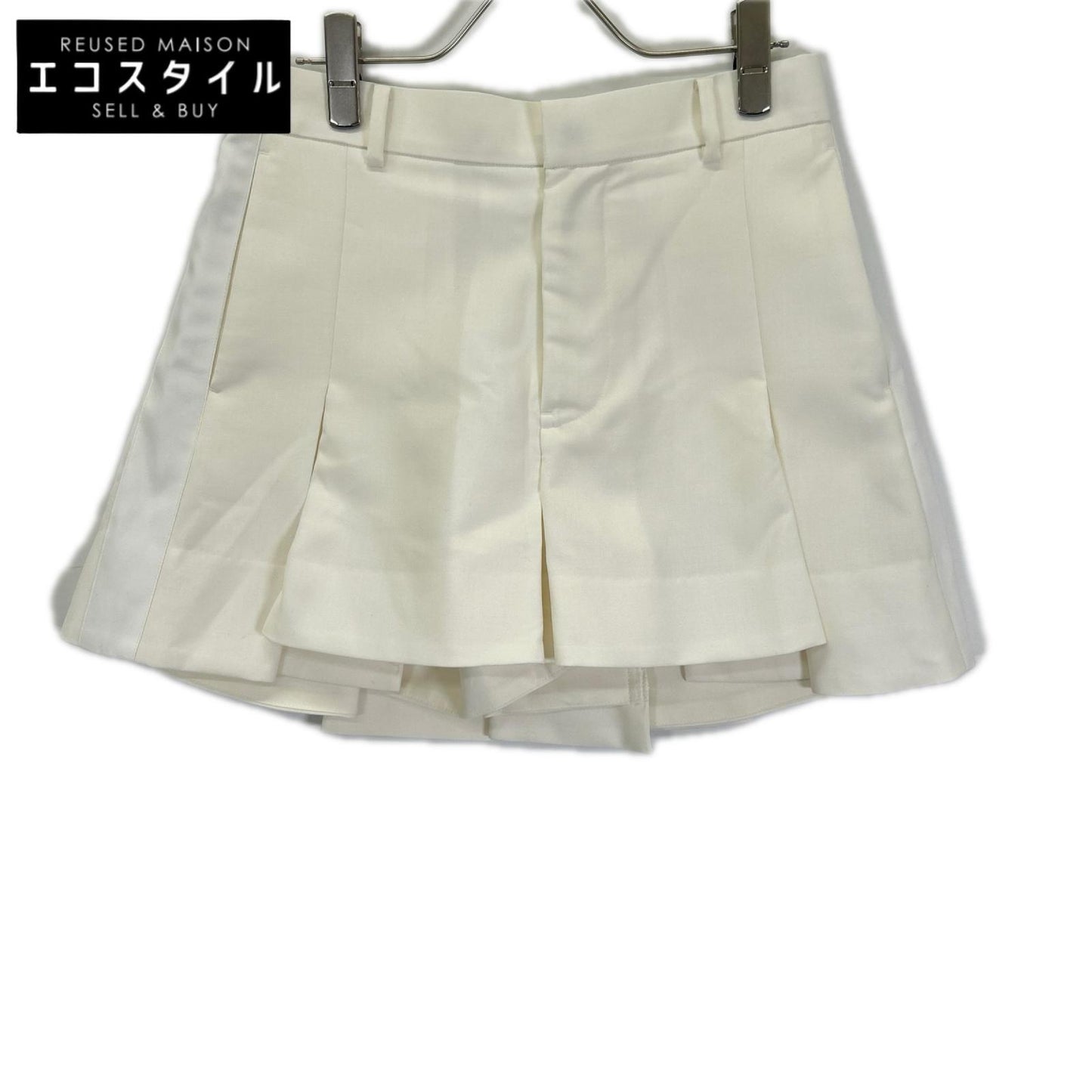 sacai サカイ 25-07644 スーチング プリーツ ショーツ パンツ ボトムス