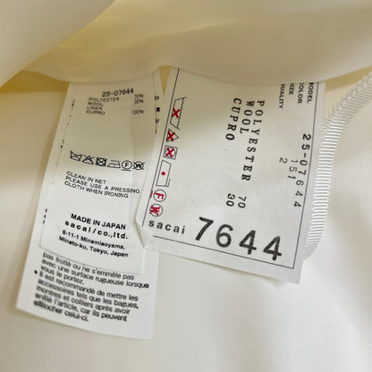 sacai サカイ 25-07644 スーチング プリーツ ショーツ パンツ ボトムス
