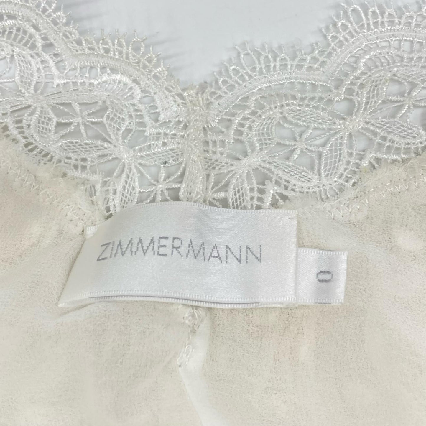Zimmermann ジマーマン ドット エンブロイダリー オフショルダー ブラウス トップス