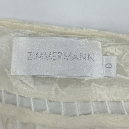 Zimmermann ジマーマン 紐ベルト エンブロイダリー ブラウス オーバーオール オールインワン