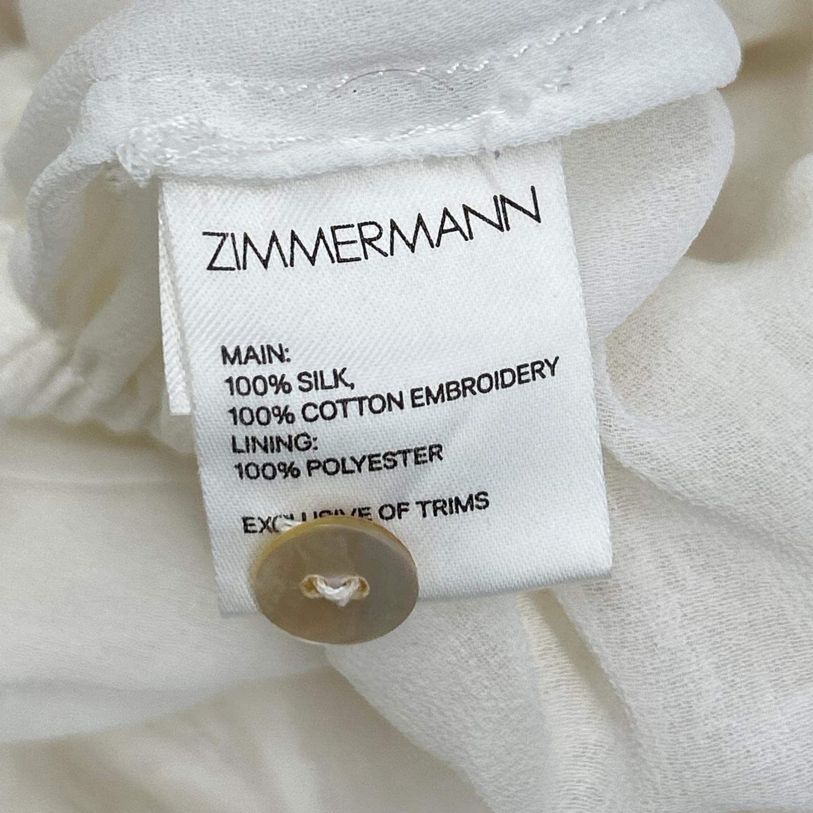 Zimmermann ジマーマン 紐ベルト エンブロイダリー ブラウス オーバーオール オールインワン