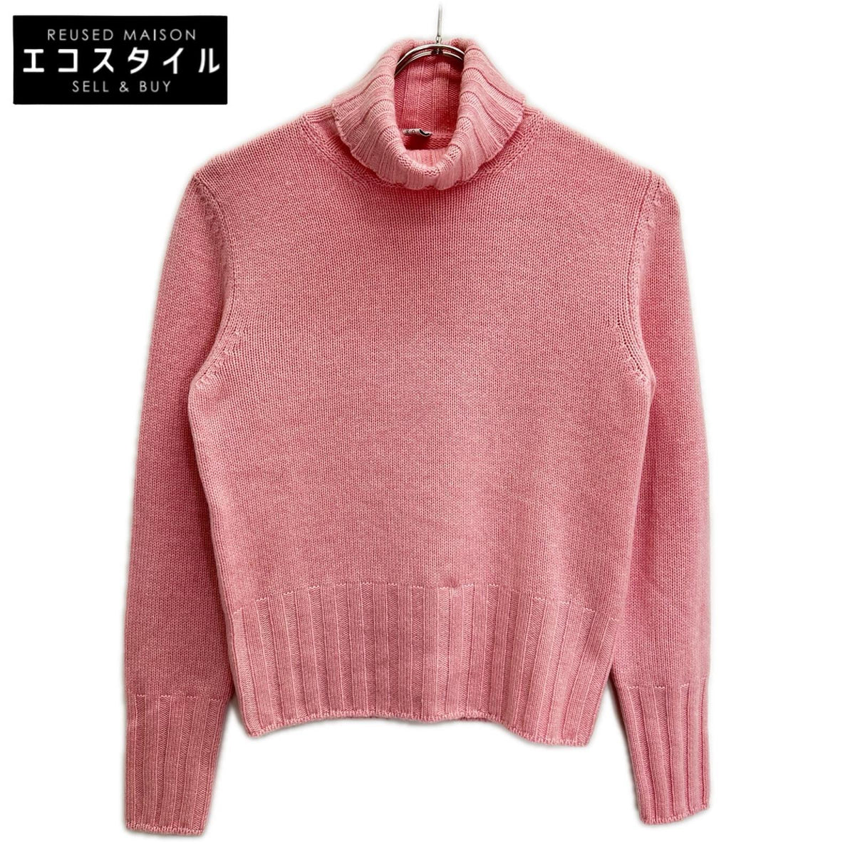 BRUNELLO CUCINELLI ブルネロクチネリ ピンク カシミヤ100% タートルネック ニットセーター トップス
