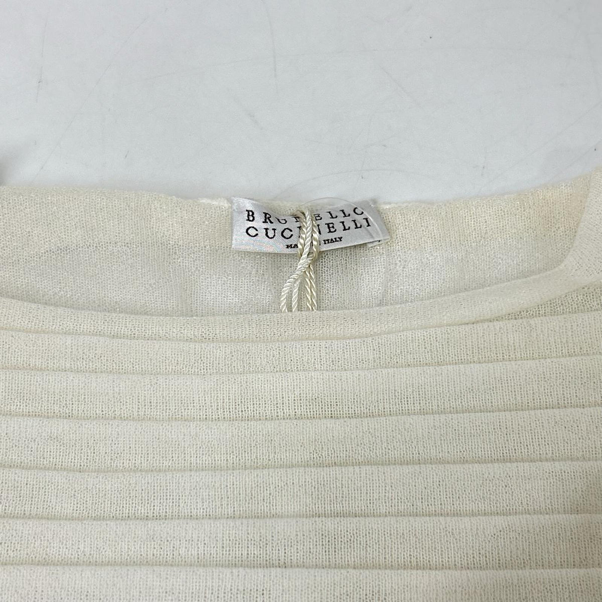 BRUNELLO CUCINELLI ブルネロクチネリ シルク パフスリーブ シースルー トップス トップス