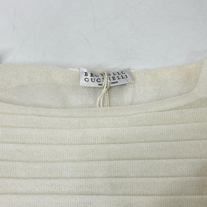 BRUNELLO CUCINELLI ブルネロクチネリ シルク パフスリーブ シースルー トップス トップス