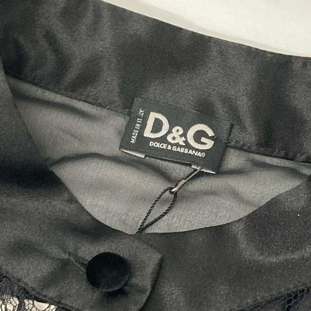 D&G ディーアンドジー ブラック レース刺繍 ワンピース ペチコート付き ワンピース