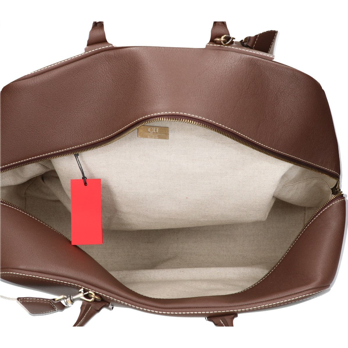CAROLINA HERRERA キャロライナヘレラ 美品 BLASON WEEKEND ラージ ボストンバッグ