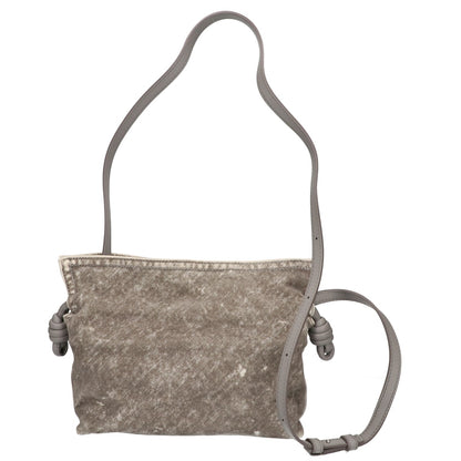 LOEWE ロエベ A411FC2X79 フロックデニム x ラムスキン フラメンコ ミニ クラッチ ショルダーバッグ