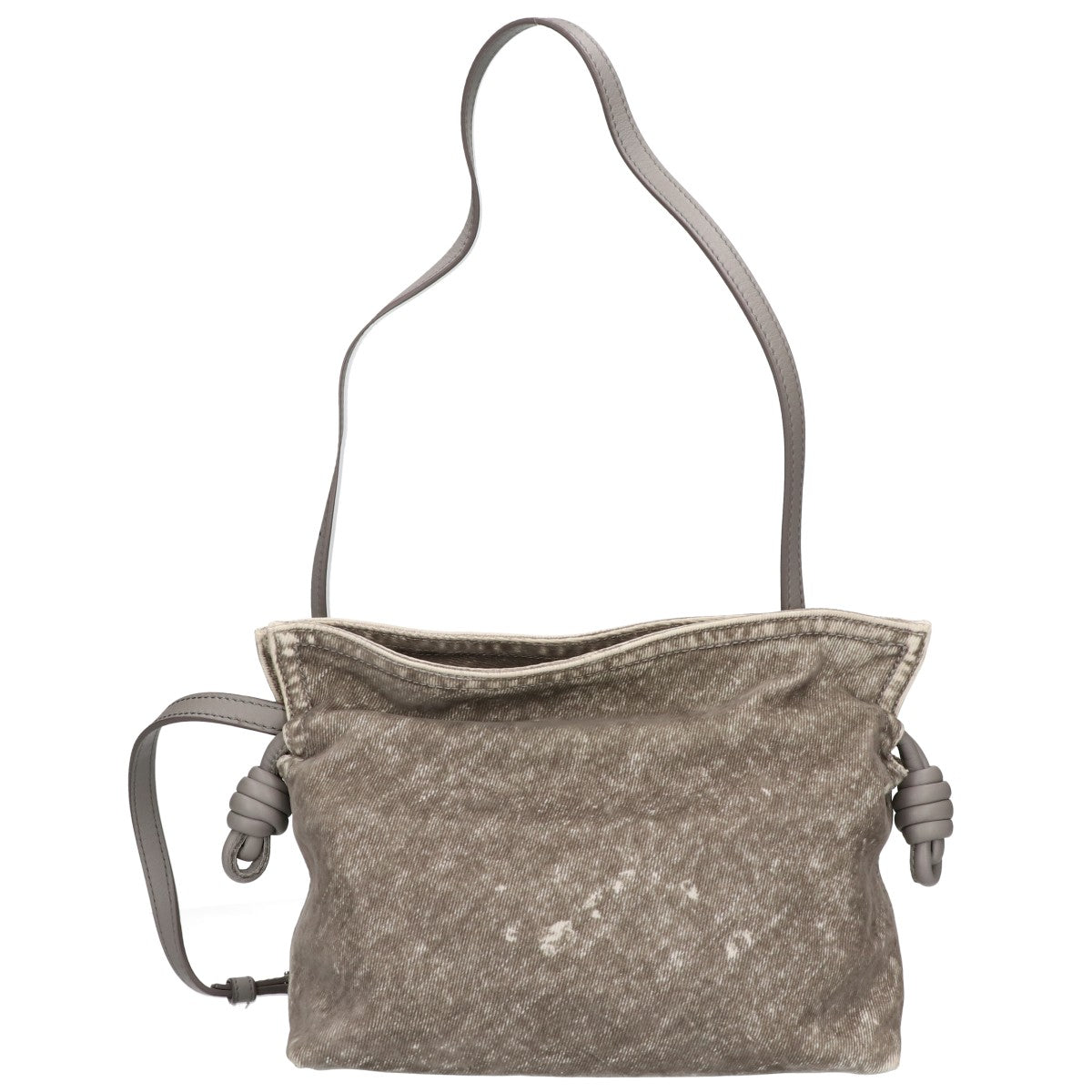 LOEWE ロエベ A411FC2X79 フロックデニム x ラムスキン フラメンコ ミニ クラッチ ショルダーバッグ