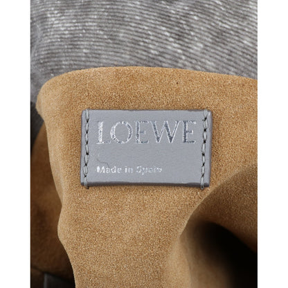 LOEWE ロエベ A411FC2X79 フロックデニム x ラムスキン フラメンコ ミニ クラッチ ショルダーバッグ