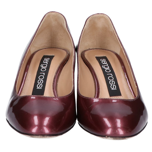 Sergio Rossi セルジオロッシ 【美品】5253 パテント チャンキーヒール シューズ 36 レディース