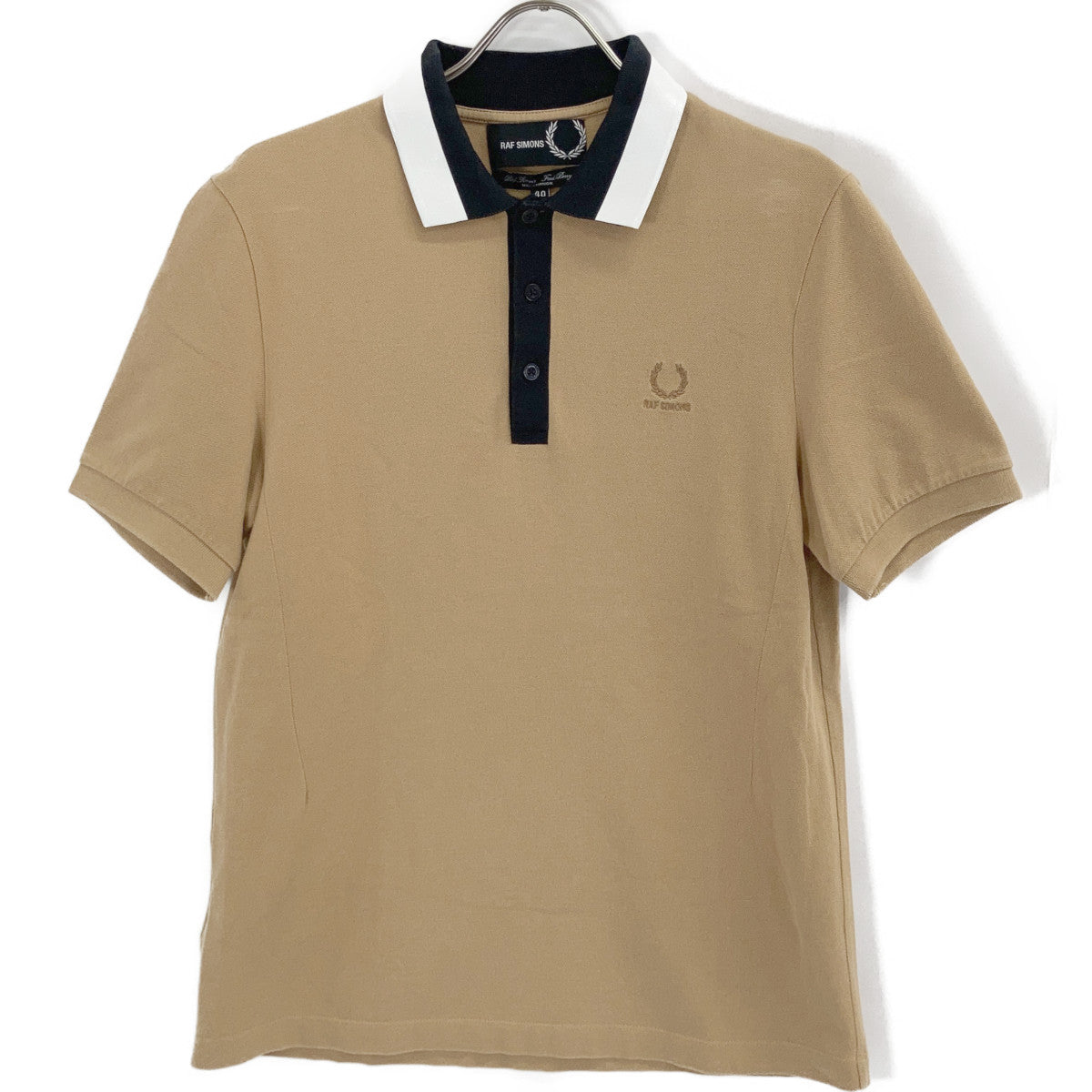 ×RAF SIMONS Brown Pique Polo Shirt Top 40 Men's