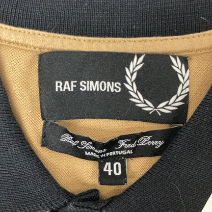 ×RAF SIMONS Brown Pique Polo Shirt Top 40 Men's