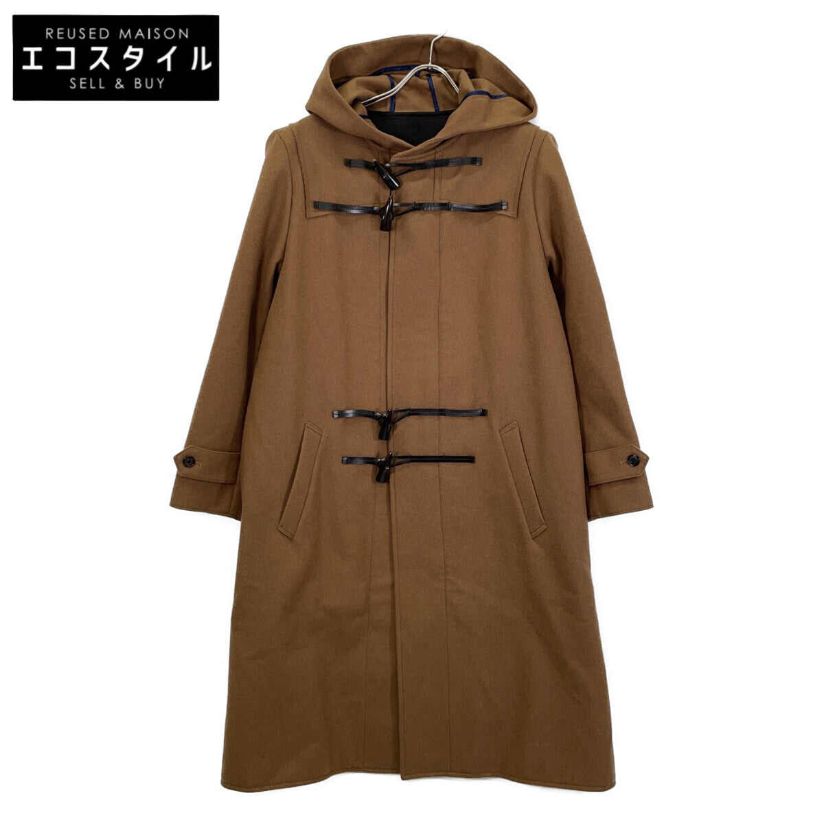 BROWN 12-7-04 Wool Cashmere Duffle Coat for Women