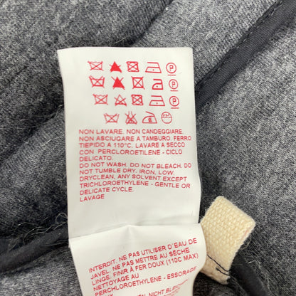 13-14秋冬 黑色/灰色 CPMAO10A00TW577 马海毛混纺 切斯特大衣 外套 40 女士