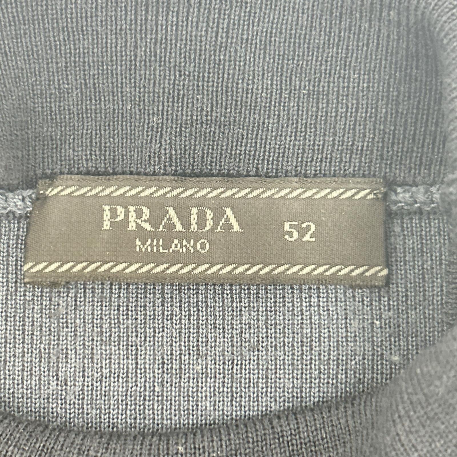 PRADA プラダ ネイビー 11AW ウール ハイネックプルオーバーニット トップス