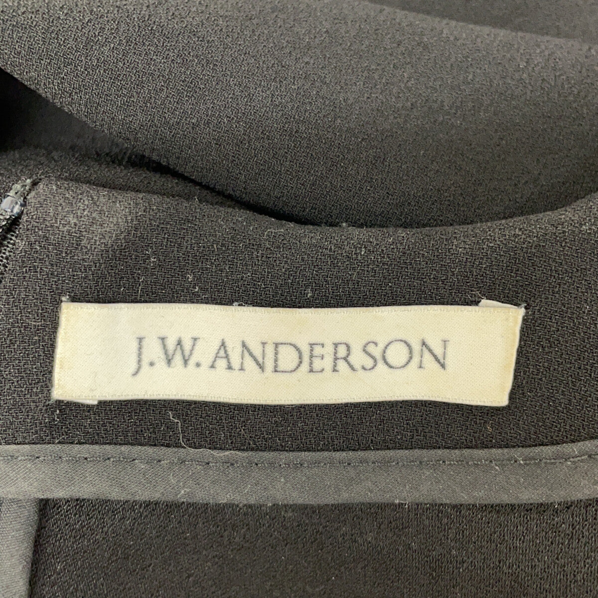 J.W.Anderson ジェイ ダブリュー アンダーソン ブラック 化繊ワンピース ワンピース
