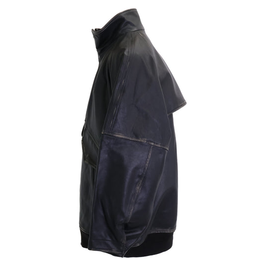 08SIRCUS 08サーカス 【美品】S25AW-OT09 2tone goth leather mid blouson USED加工 レザー ブルゾン ジャケット