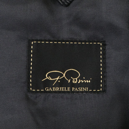 GABRIELE PASINI Charcoal Gray G50300/G5411 Herringbone Wool Flannel Polo Coat