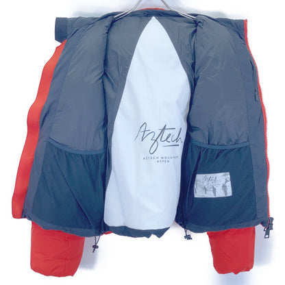 Aztech Mountain Aztech Mountain red hooded down jacket jacket