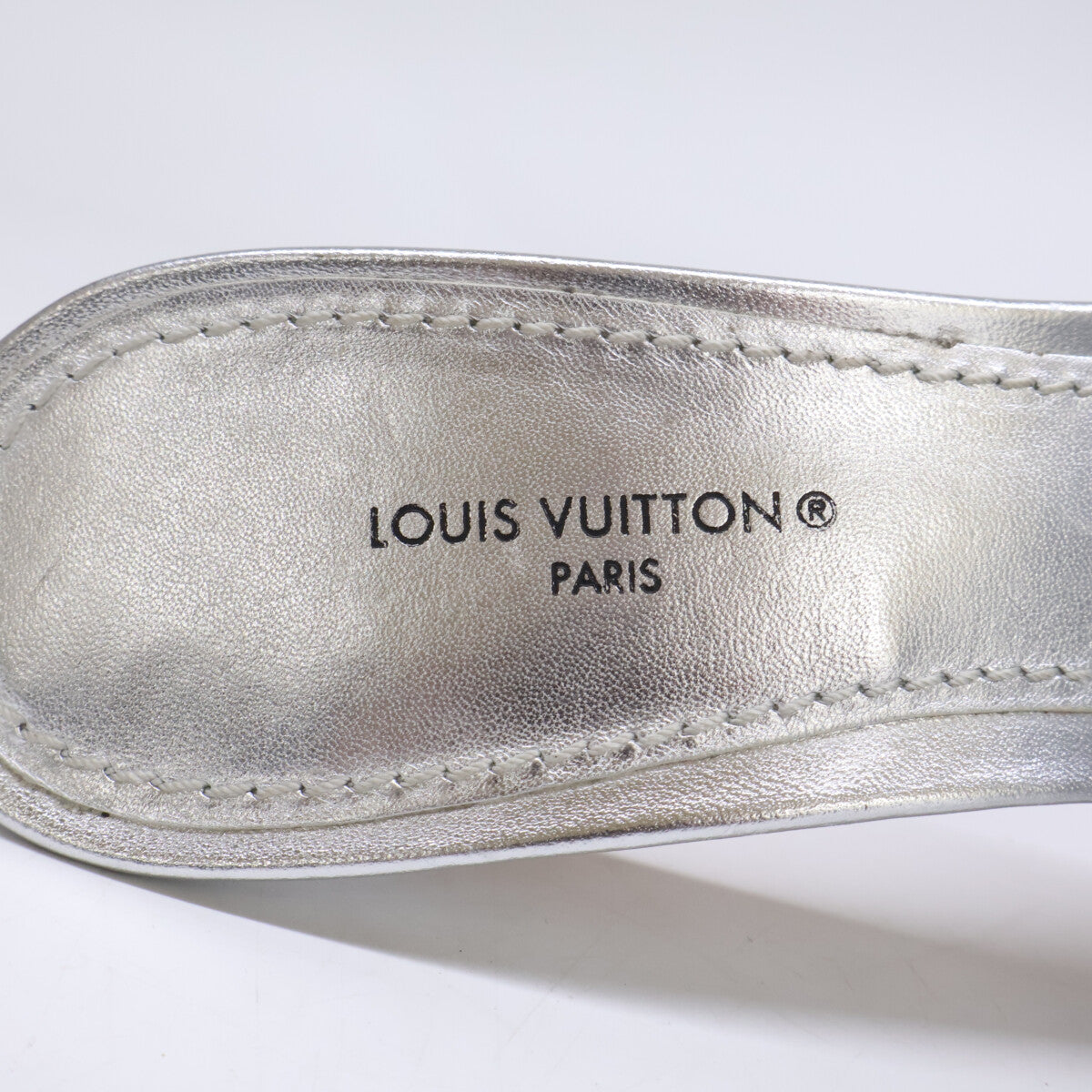 LOUIS VUITTON ルイヴィトン リバイバルライン メタリックラムスキン ミュール シューズ