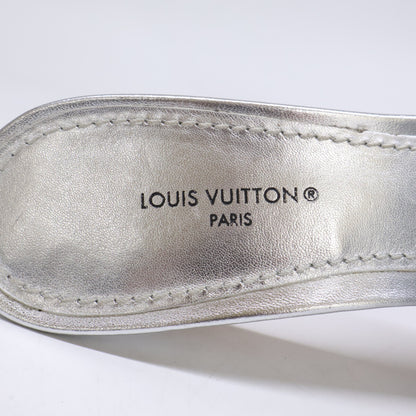 LOUIS VUITTON ルイヴィトン リバイバルライン メタリックラムスキン ミュール シューズ