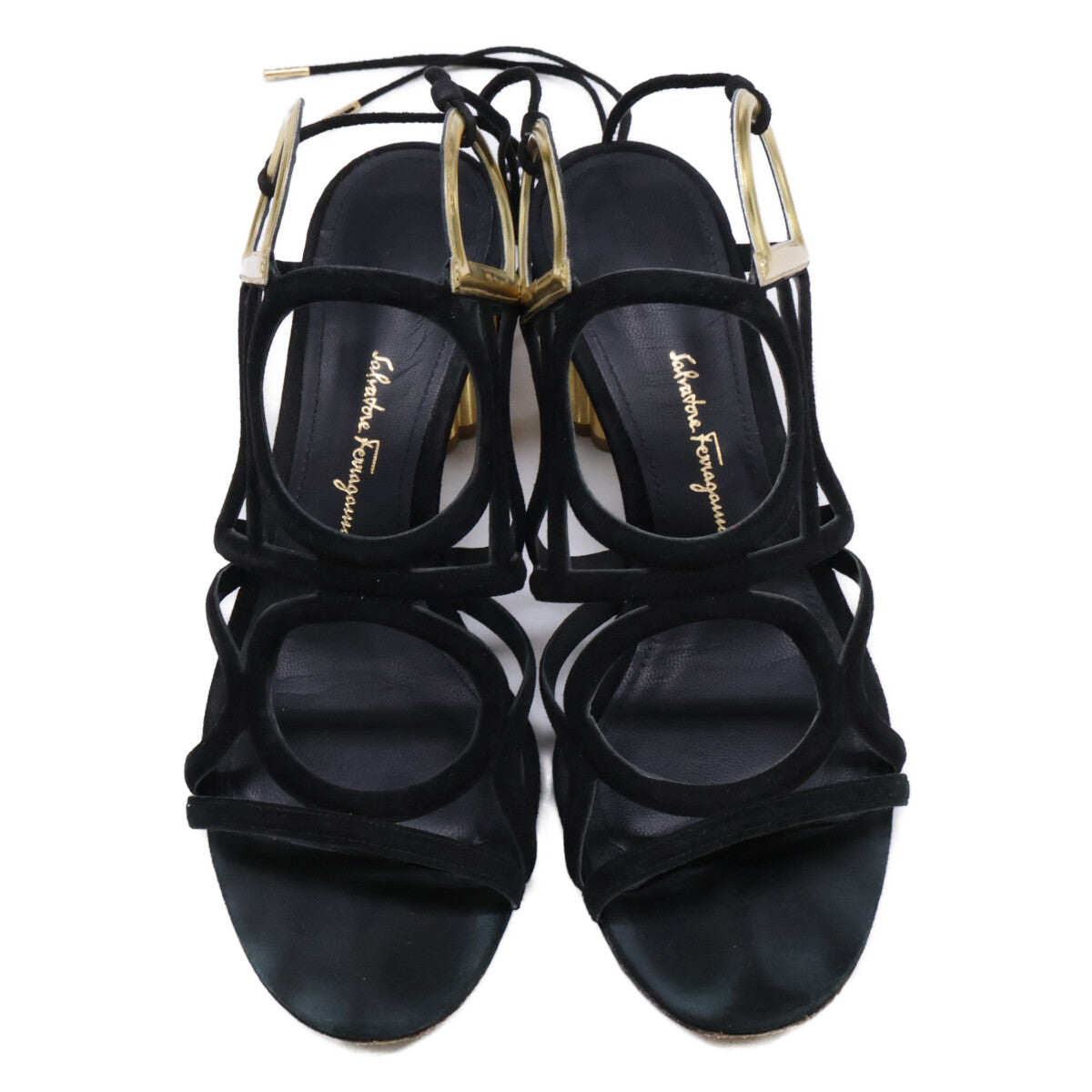 Salvatore Ferragamo Suede Leather Strap Sandals Shoes