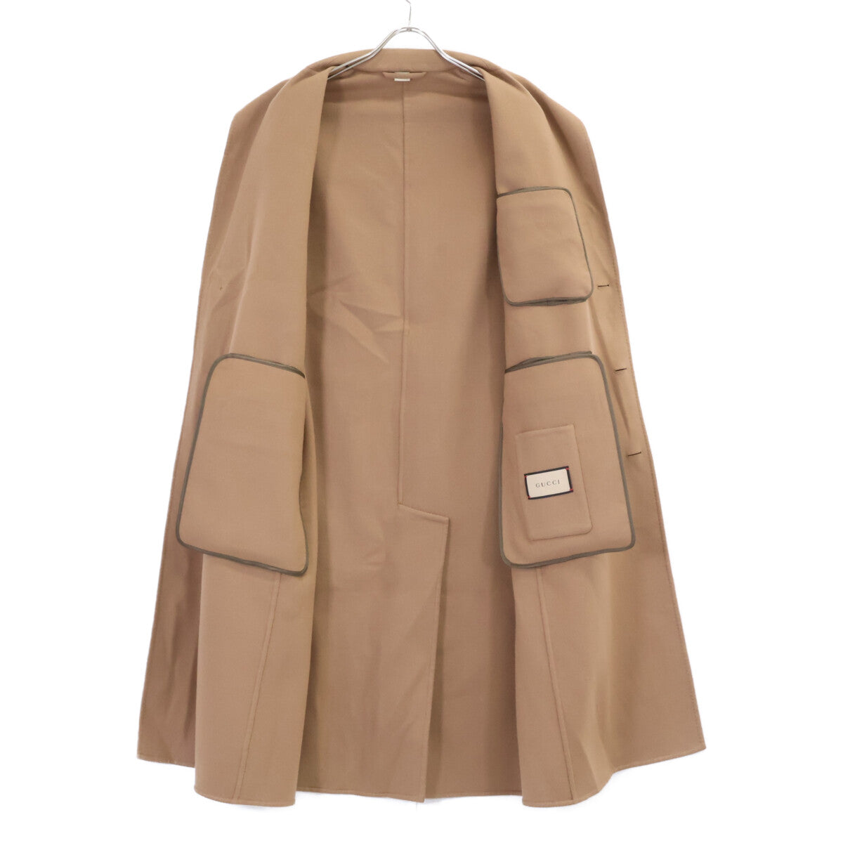 GUCCI グッチ 【美品/国内正規】762017 ZAKE3 ウールカシミヤ チェスター コート