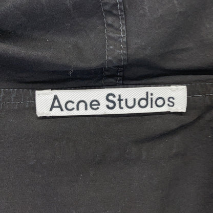 ACNE STUDIOS Black FN-MN-SHIR000861 Garment-Dyed Hoodie Shirt Top