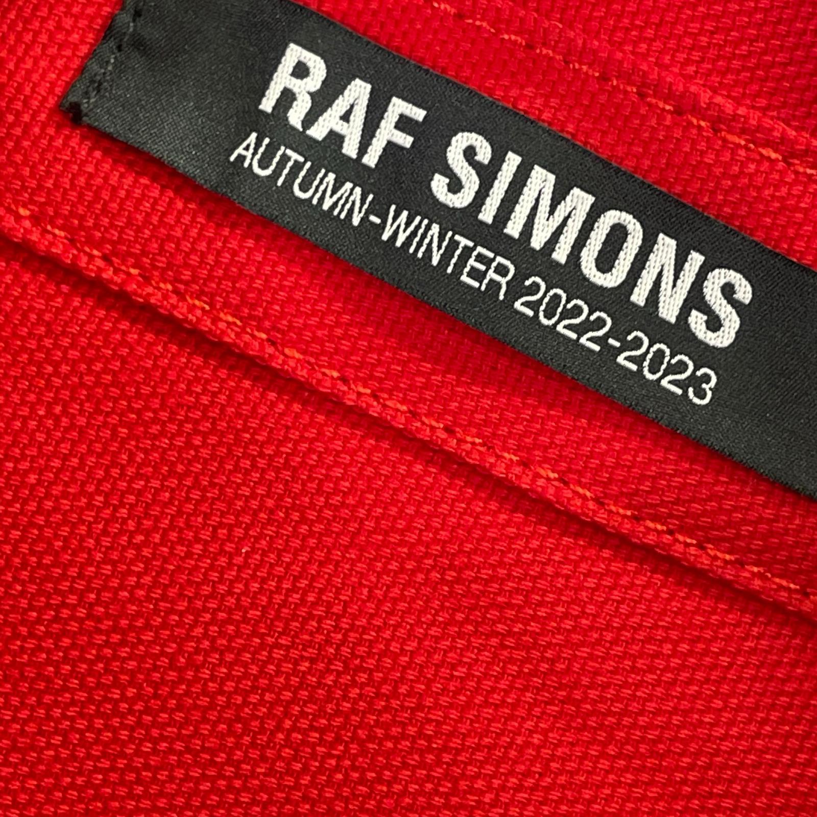 RAF SIMONS ラフシモンズ 222-M244-10080-4030 オーバーサイズバイカラーデニムシャツ トップス