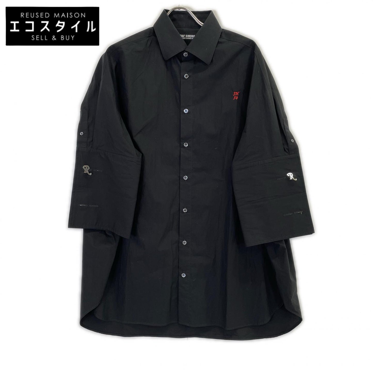 RAF SIMONS ラフシモンズ MOD.221-247A オーバーサイズショートスリーブシャツ トップス