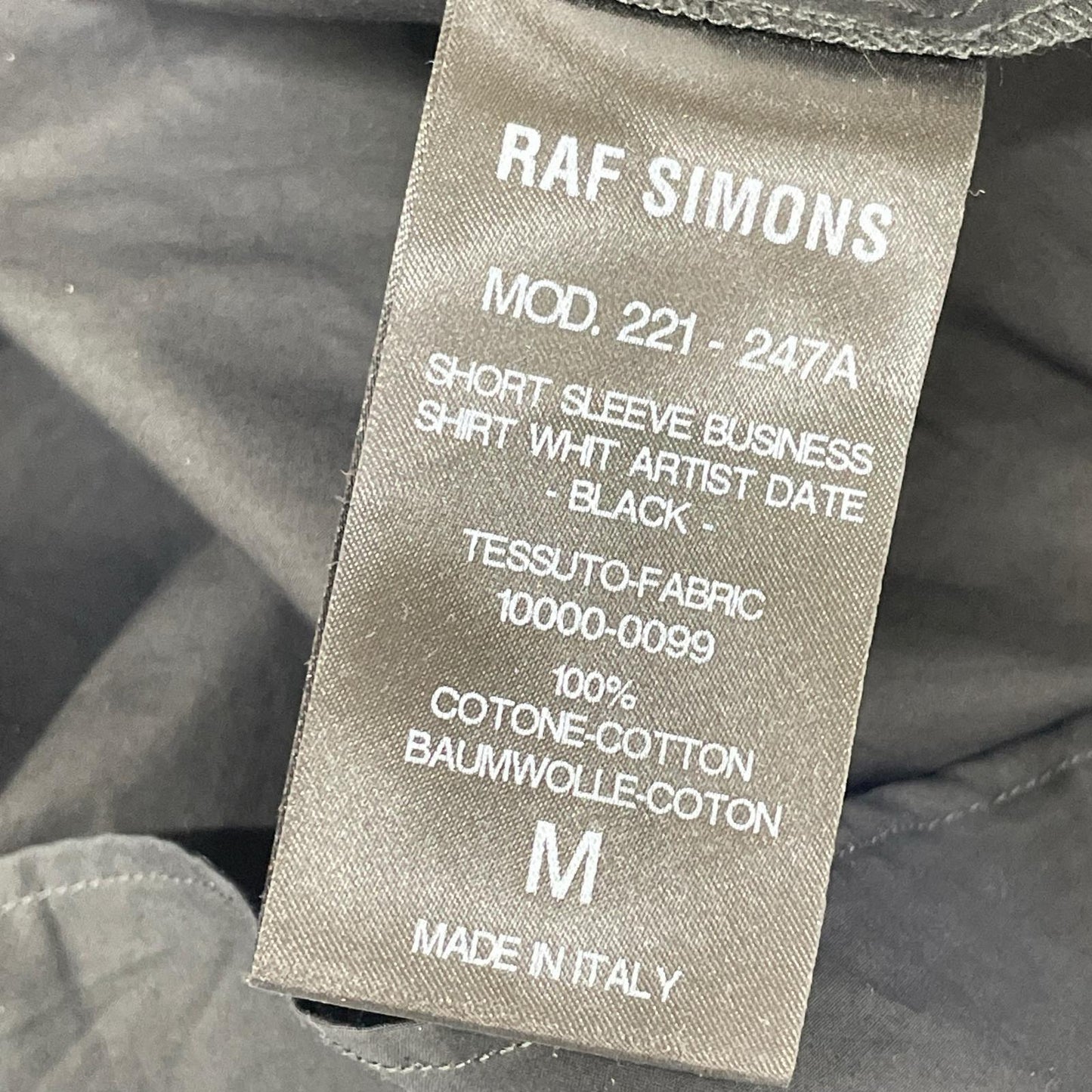 RAF SIMONS ラフシモンズ MOD.221-247A オーバーサイズショートスリーブシャツ トップス