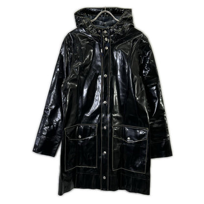 STUTTERHEIM x MARNI Black Patent Raincoat