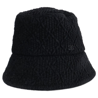 CHANEL Coco Mark Viscose Bucket Hat