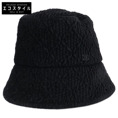 CHANEL Coco Mark Viscose Bucket Hat