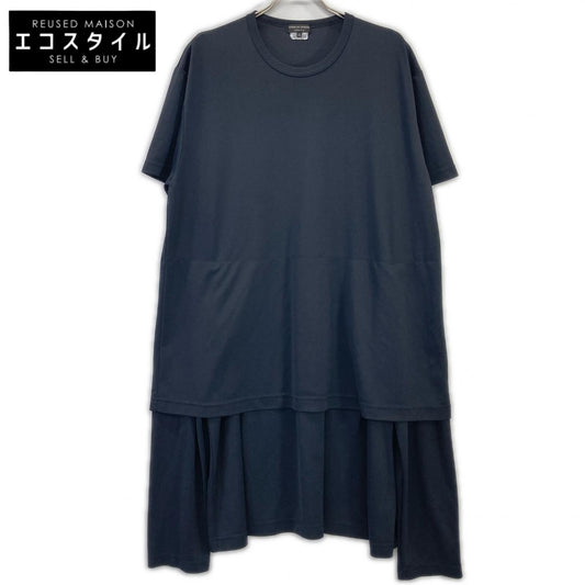 COMME des GARÇONS HOMME PLUS Black PM-T043 24SS Docking T-Shirt Top