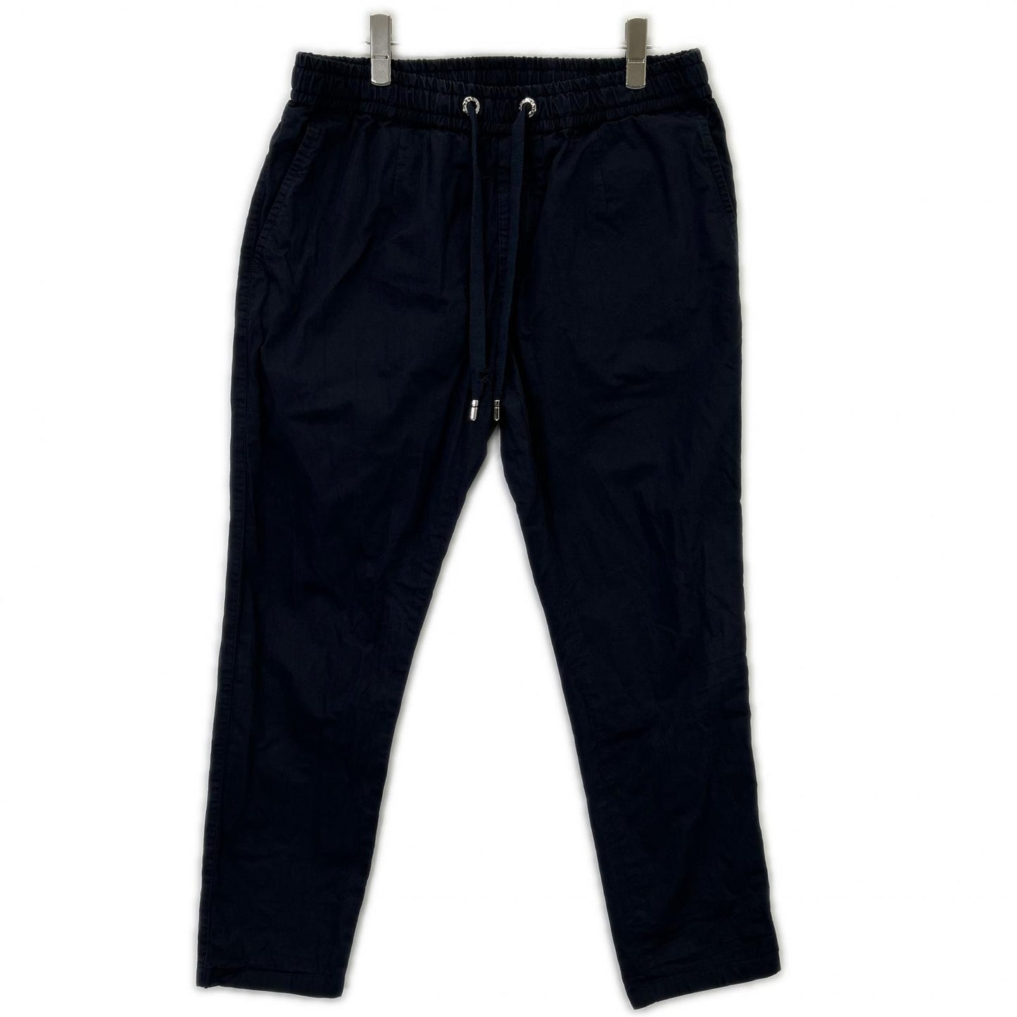 DOLCE&GABBANA ドルチェアンドガッバーナ ネイビー GKP0ET コットンシルク イージーパンツ ボトムス