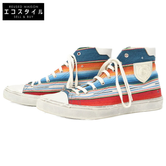 SAINT LAURENT PARIS サンローランパリ ネイティブ柄 553554 ベッドフォード ハイカットスニーカー シューズ