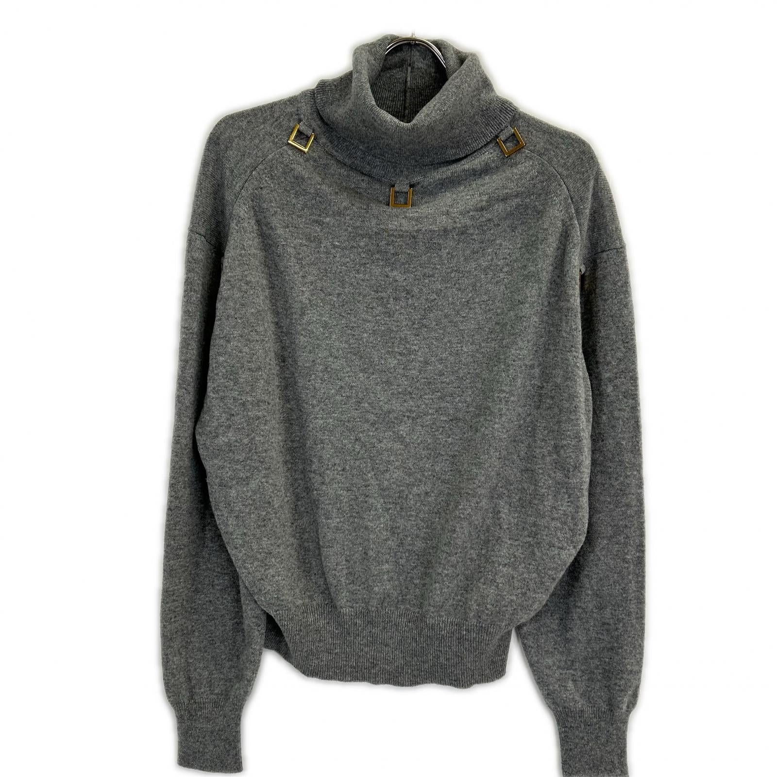 LOUIS VUITTON Louis Vuitton [Excellent/Domestic Authentic] RW222B TL8 FNKL92 D-Ring Turtleneck Knit Sweater Top